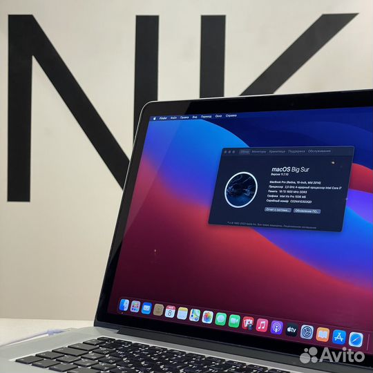 Ноутбук Apple MacBook Pro 15 (2014), i7 8/512gb