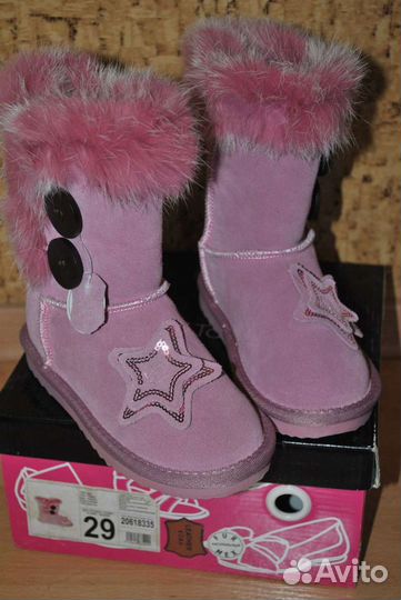 Угги девичьи новые, р.29