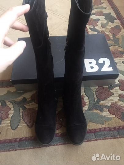 Сапоги чулок натуральная замша