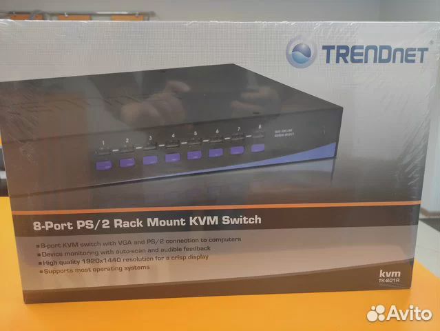 Переключатель KVM trendnet TK-801R, новый
