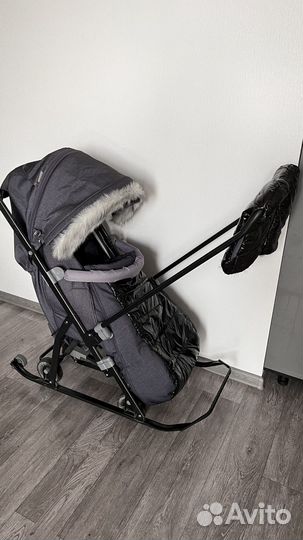 Санки - коляска Vulpes черная