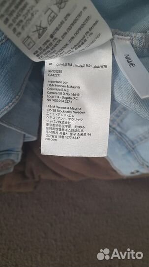 Джинсовка на девочку h&m 128 р