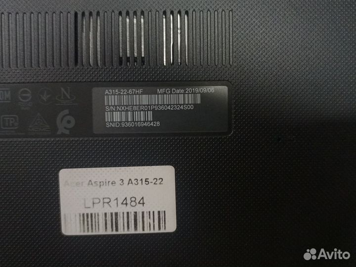 Ноутбук acer aspire 3