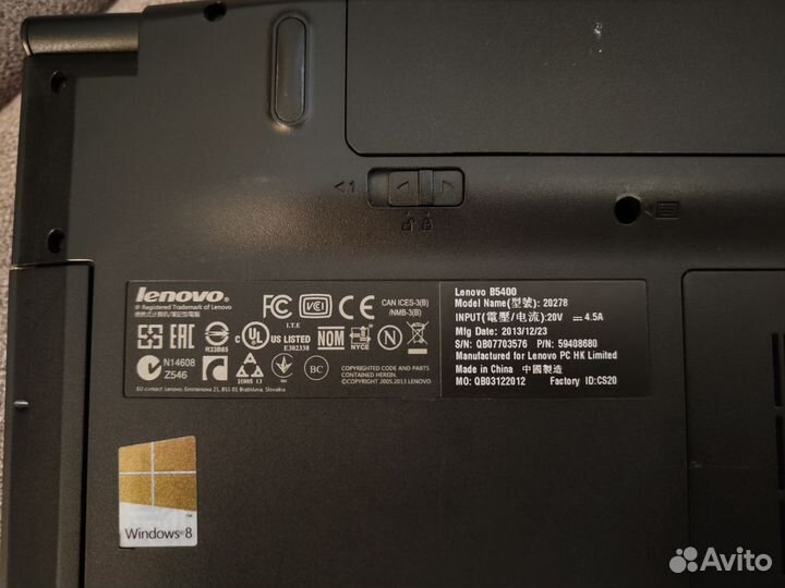 Разбор Lenovo B5400 20278