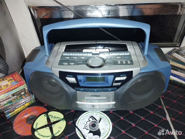 Бумбокс samsung (диски кассеты радио)