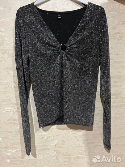 Блестящий лонгслив