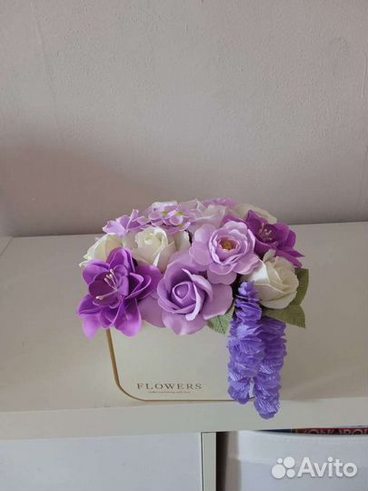 Букет из мыльных роз