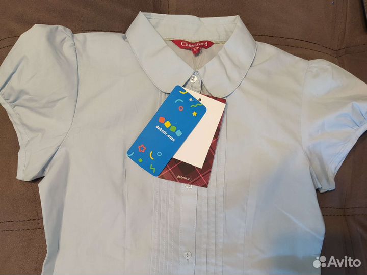 Школьная блузка на девочку 128