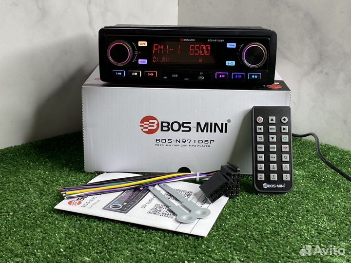 Магнитола 1 din bos mini DSP 9RCA арт324