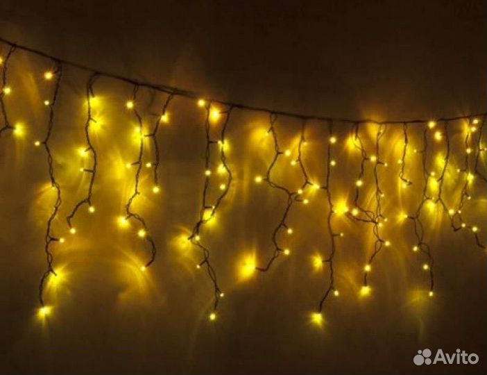 Уличная гирлянда бахрома 6, 12, 20, 25 метров