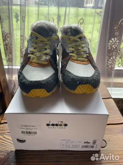 Diadora Heritage Eclipse Lupo, Gray,11.5US