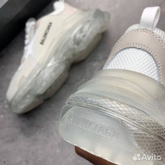 Кроссовки Balenciaga Triple-S Clear Sole White