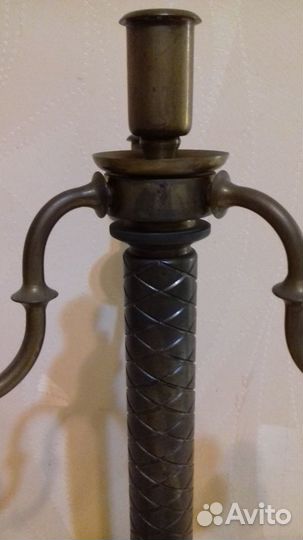 Подсвечник. канделябр 40см на 4 свечи. бронза