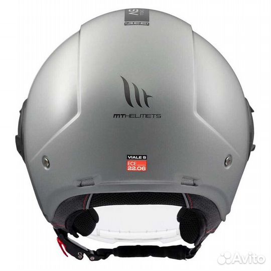 MT Helmets Viale SV S Solid Open Face Helmet Серый