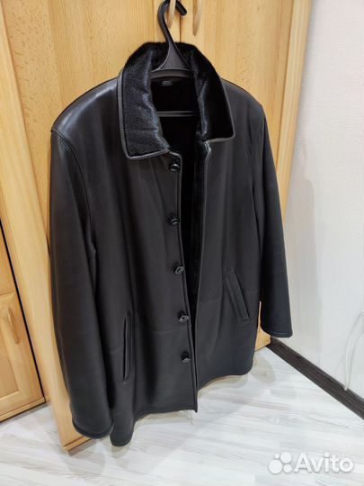 Дубленка натуральная мужская размер 48