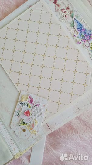 Фотоальбом ручной работы в технике скрапбукинг