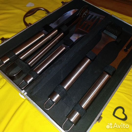 Шашлычный набор для пикника в чемодане