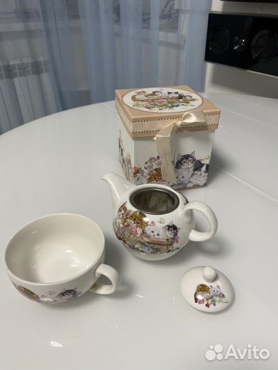 Заварочный чайник с чашкой
