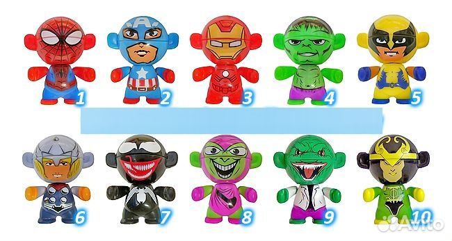 Kinder Супергерои Marvel Марвел Twistheads 2013