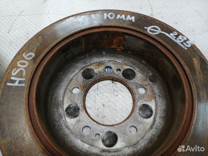 Диск тормозной задний Hyundai Santa Fe 1 SM