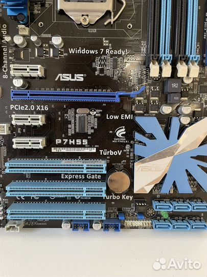 Материнская плата asus P7H55 lga1156