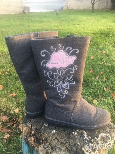 Сапоги валенки с вышивкой