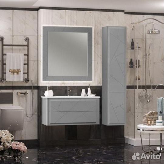 Зеркало Опадирис Луиджи 90 серое матовое