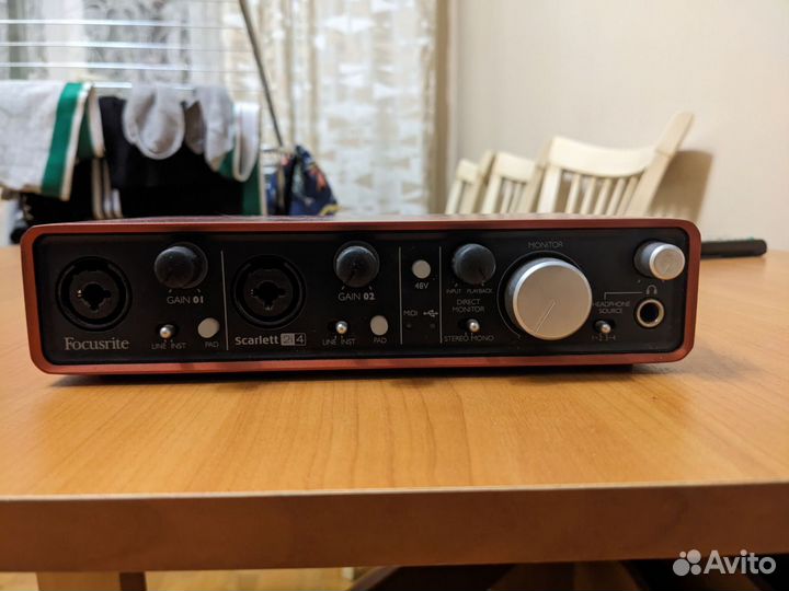 Внешняя звуковая карта focusrite scarlett 2ш4 1gen