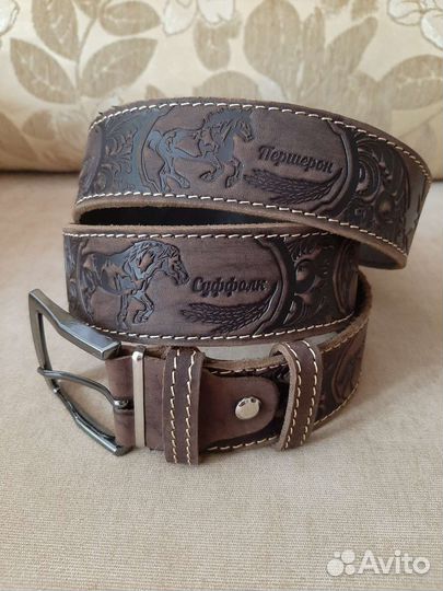 Ремень натуральная кожа Породы лошадей
