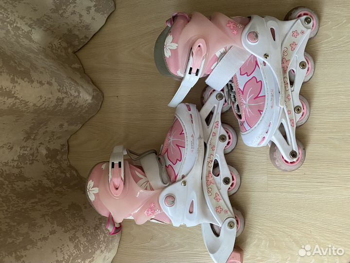 Ролики детские раздвижные 31-34 с защитой