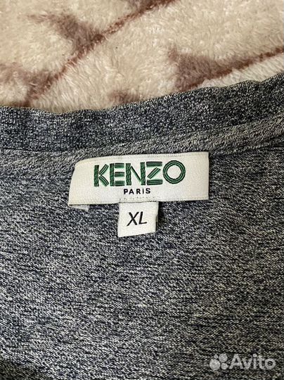Футболка Kenzo Grey Eye Flocked Roundneck