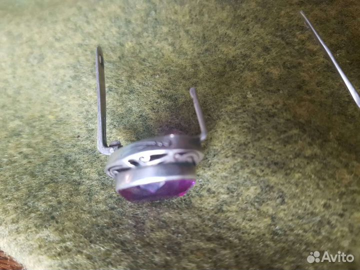 Серьги серебро винтаж СССР