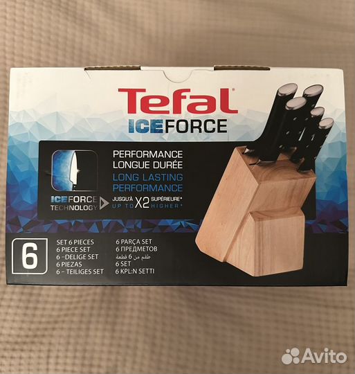 Набор кухонных ножей Tefal Ice Force (K232S574)