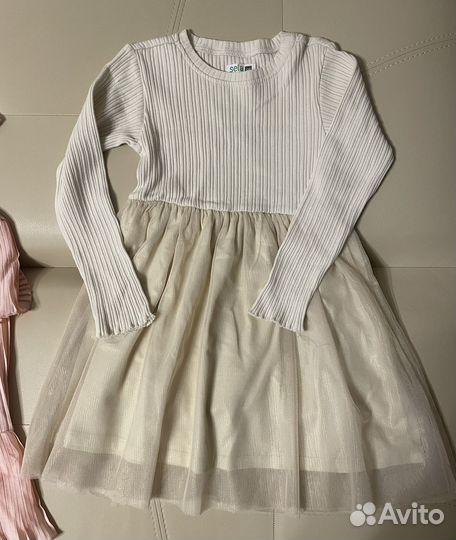 Летнее нарядное платье для девочки 116