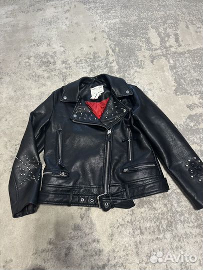 Куртка кожанная zara 128