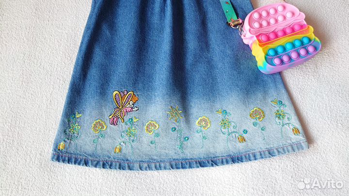 Джинсовый сарафан платье р.98 Gloria Jeans