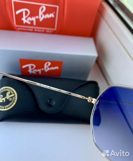 Очки ray ban octagonal пепел