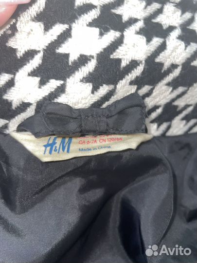 Пальто для девочки 6-7 лет