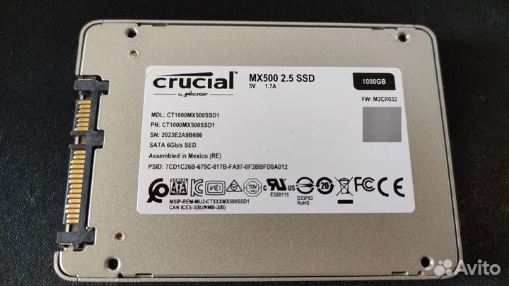 SSD Crucial MX500 1TB