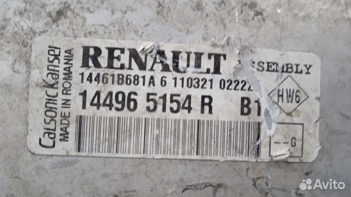 Радиатор интеркулера Renault Arkana