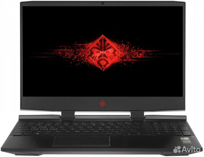 Игровой ноутбук HP omen 15-dc1088ur черный 15.6