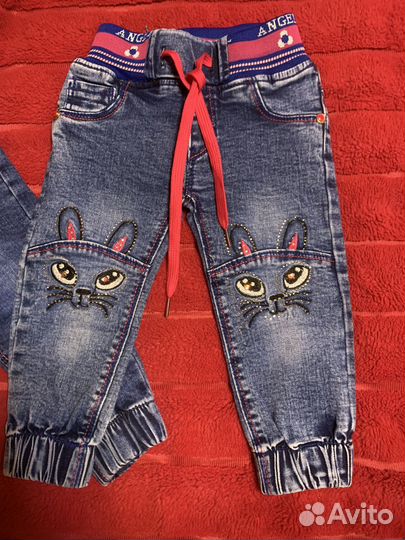 Джинсы для девочек 74