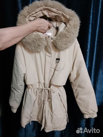 Парка женская с шапкой