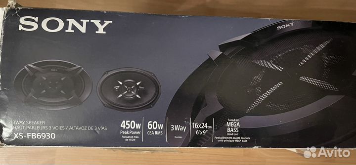 Акустическая система sony XS-FB6930 (динамики)