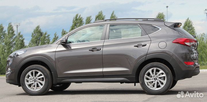 Рейлинги продольные на HyundaiTucson без сверления