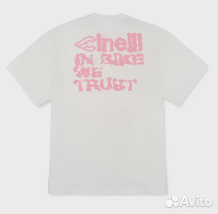 Cinelli T-Shirt In-Bike-We-Trust White