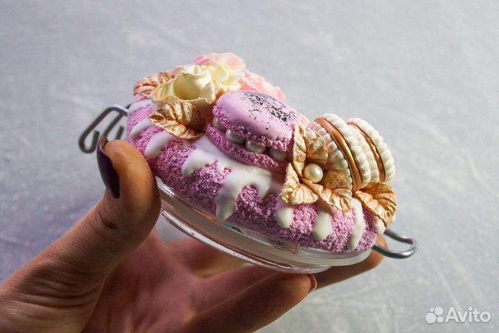 Баночки с декором из полимерной глины