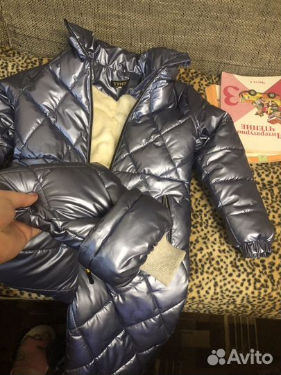 Зимний комбинезон для девочки 128 бу