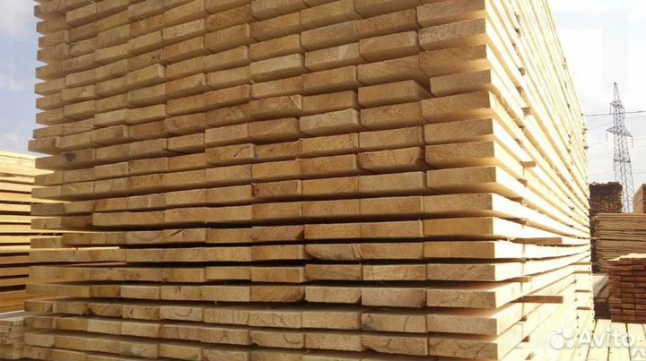 Доска Брус естественной влажности 1 сорт с доставк