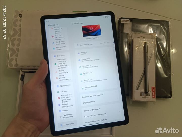 Планшет Lenovo xiaoxin pad 2024 8/128 Стилус/Чехол